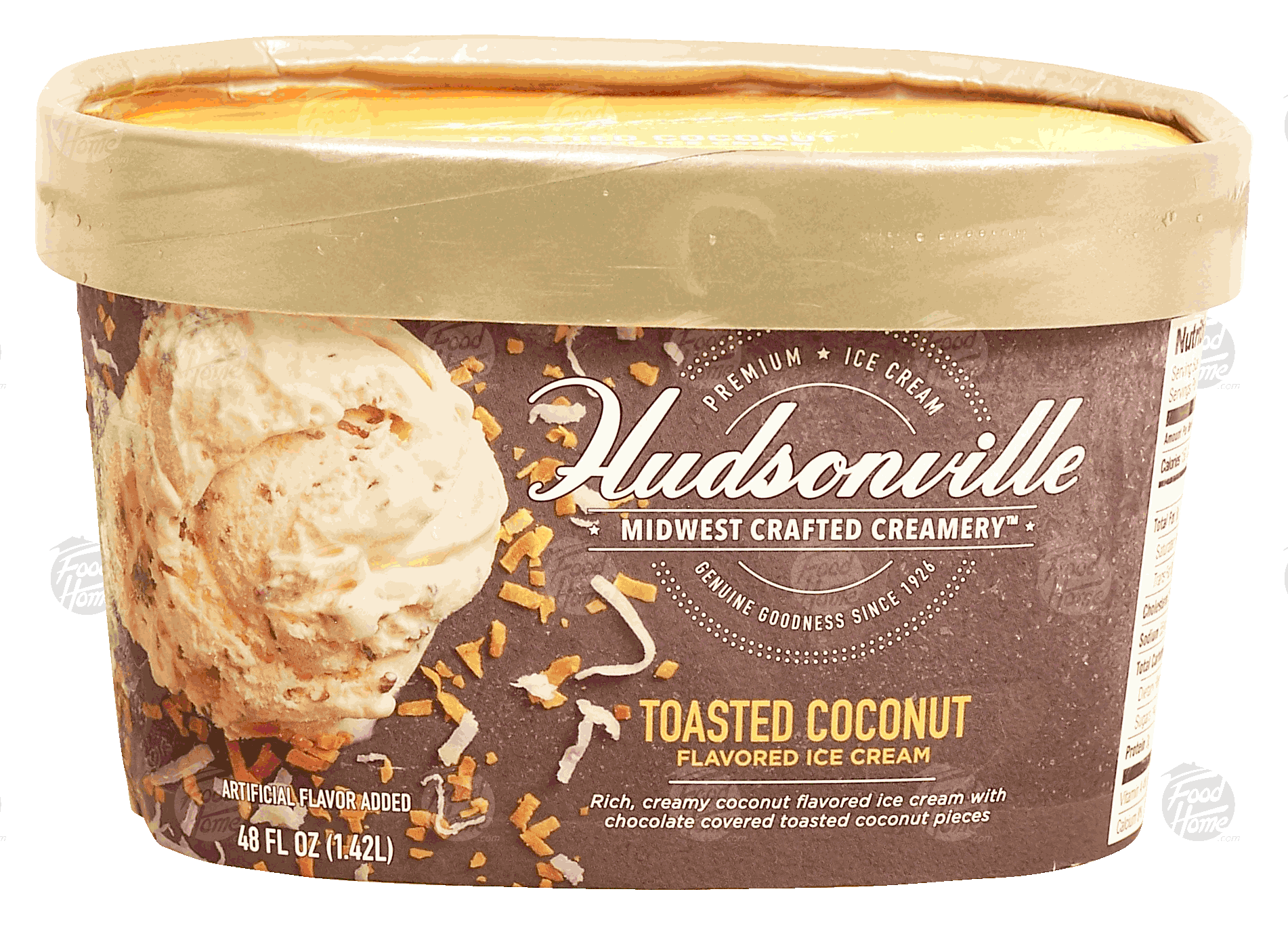 Hudsonville Midwest Crafted Creamery toasted coconut flavored ice cream Full-Size Picture